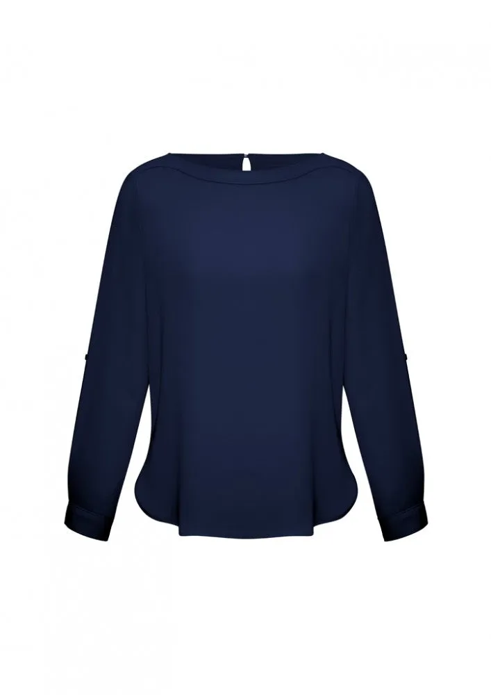 Biz Ladies Madison Boatneck Blouse