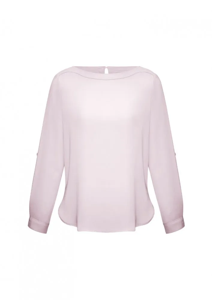 Biz Ladies Madison Boatneck Blouse