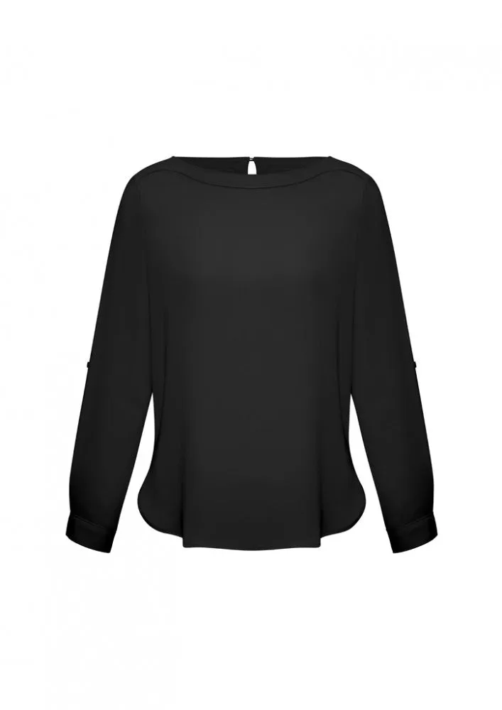 Biz Ladies Madison Boatneck Blouse