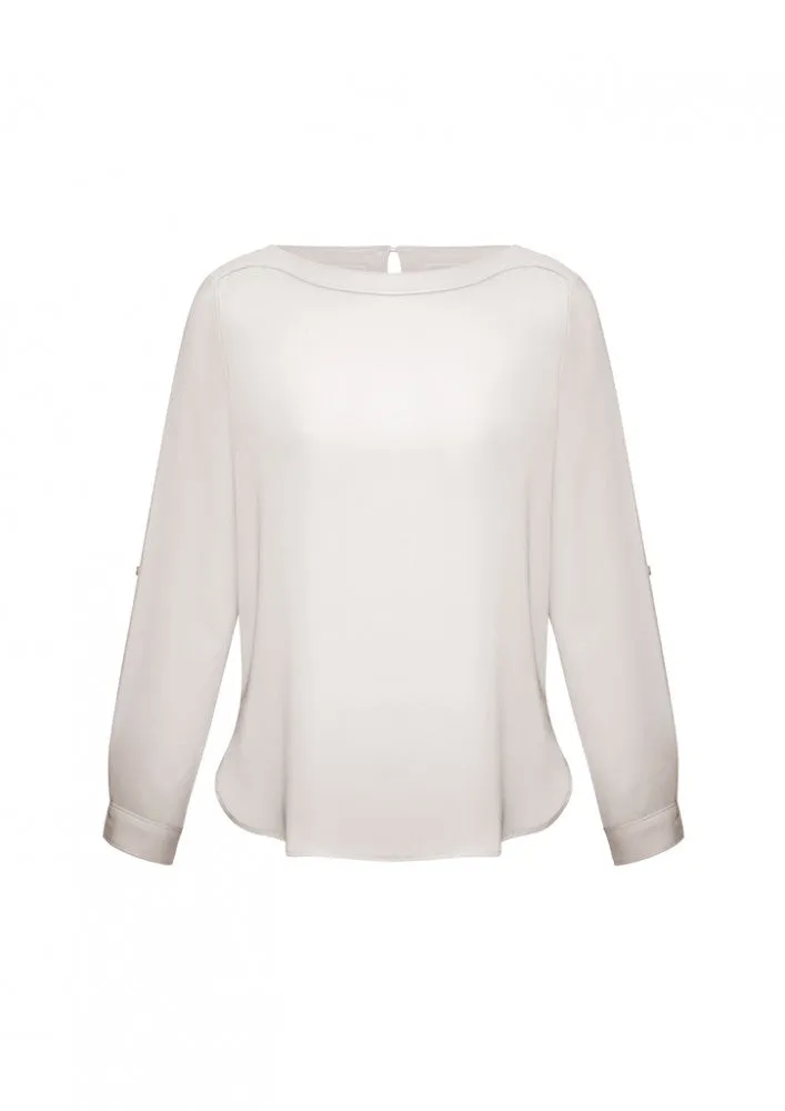 Biz Ladies Madison Boatneck Blouse