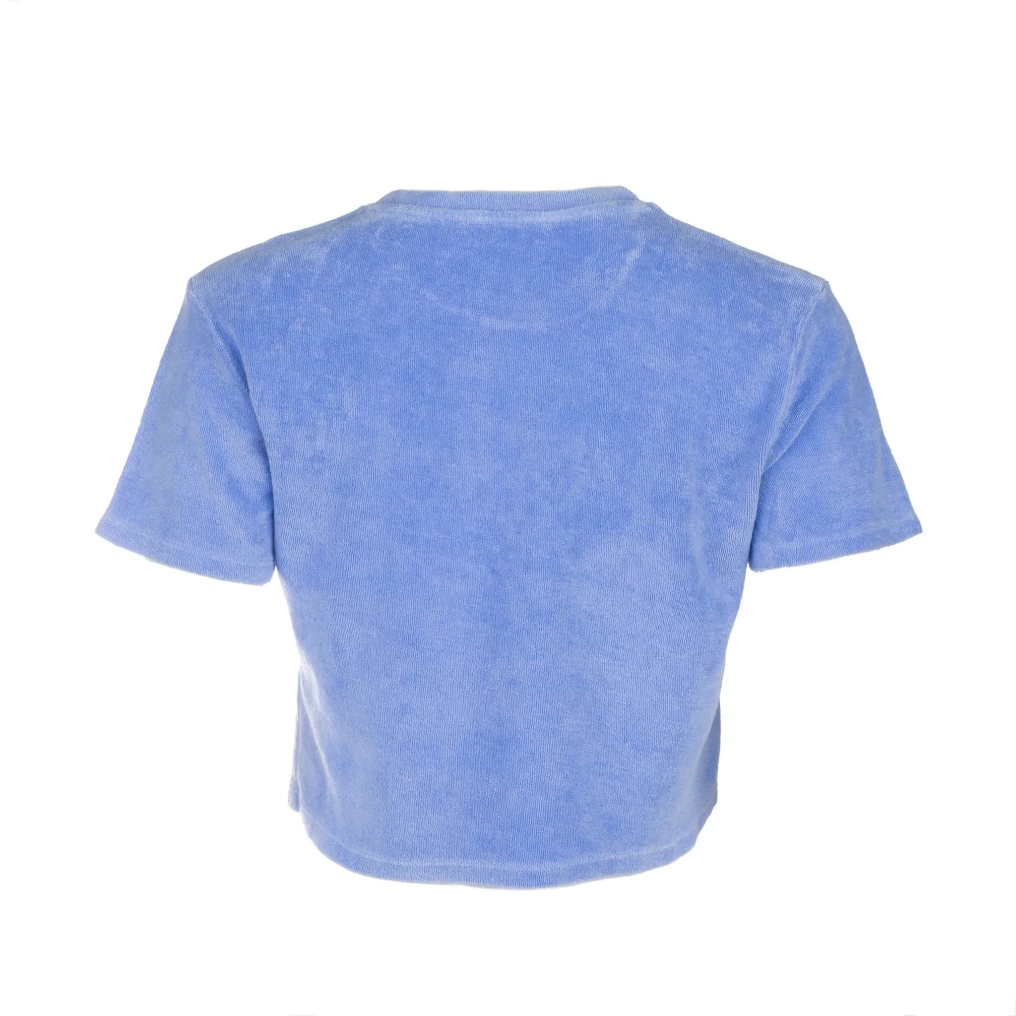 Blue Terry Crop Top