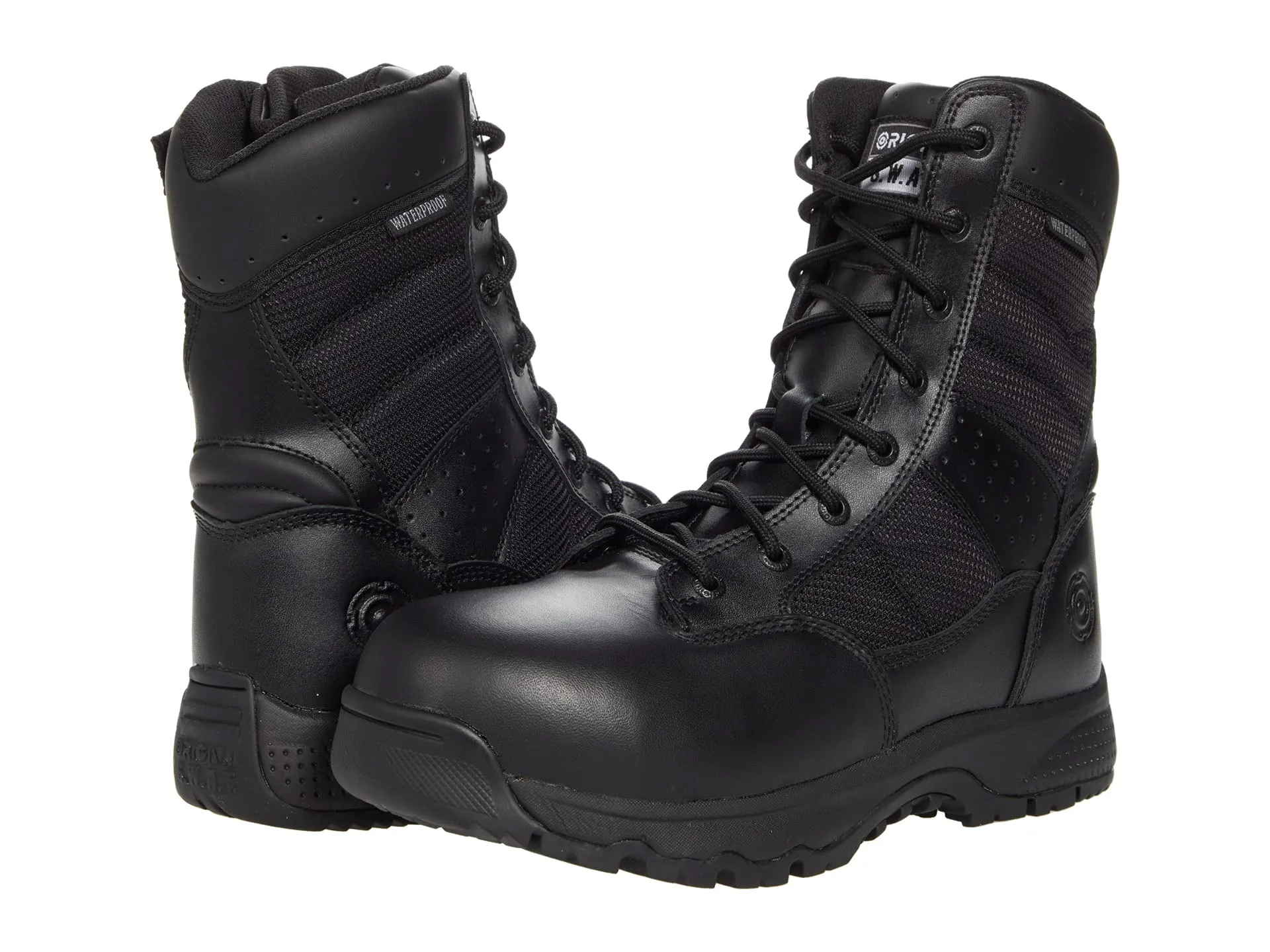 Boots Original S. Metro 9" Side Zip Safety Toe, black