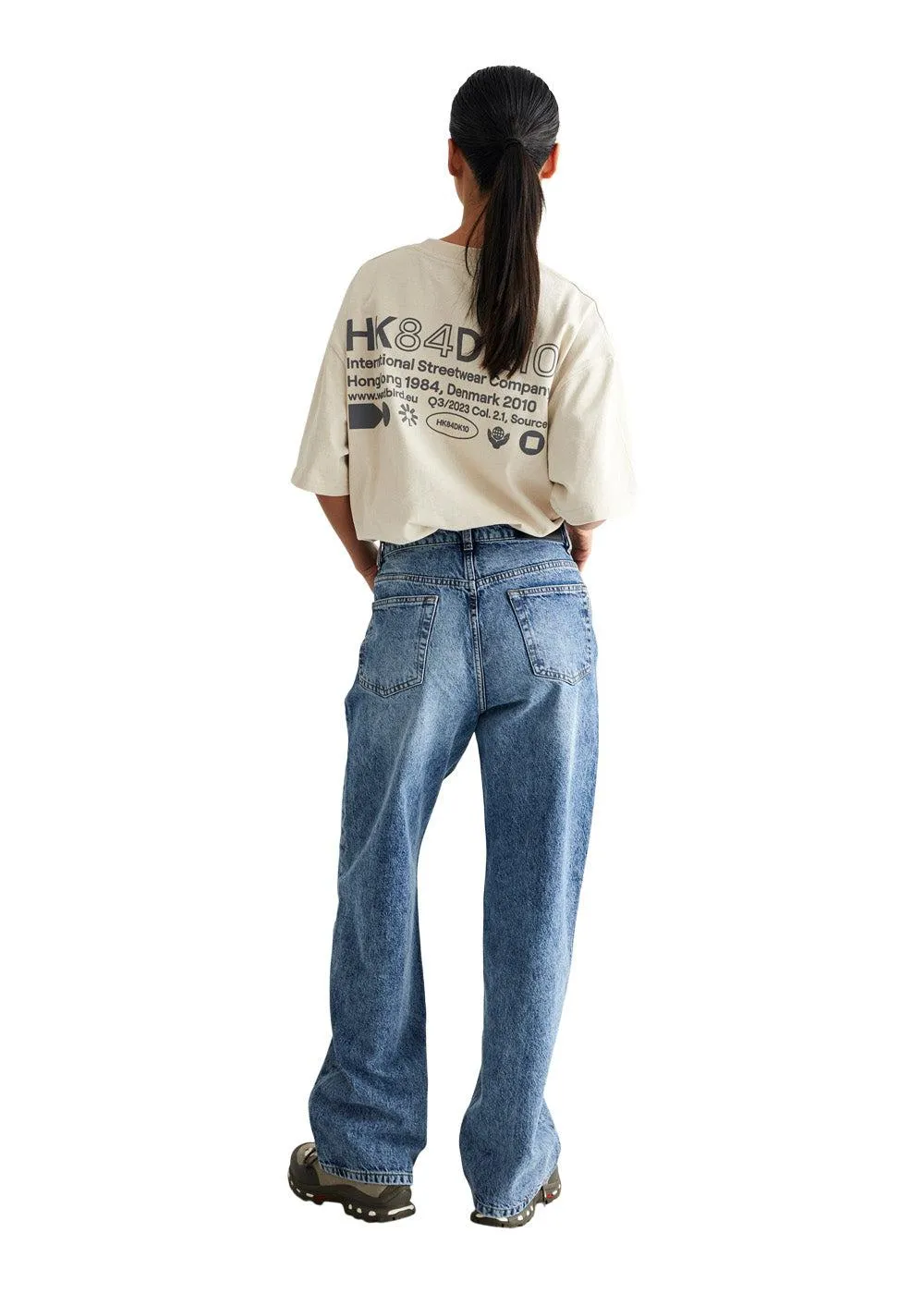 Carla Marble Jeans - Washed Blue