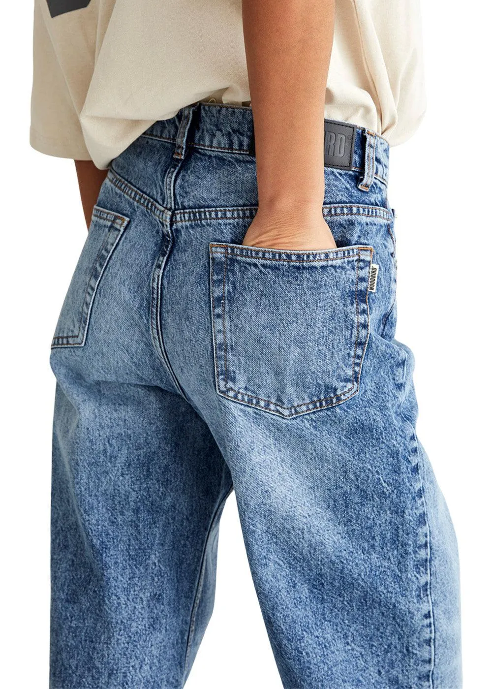 Carla Marble Jeans - Washed Blue