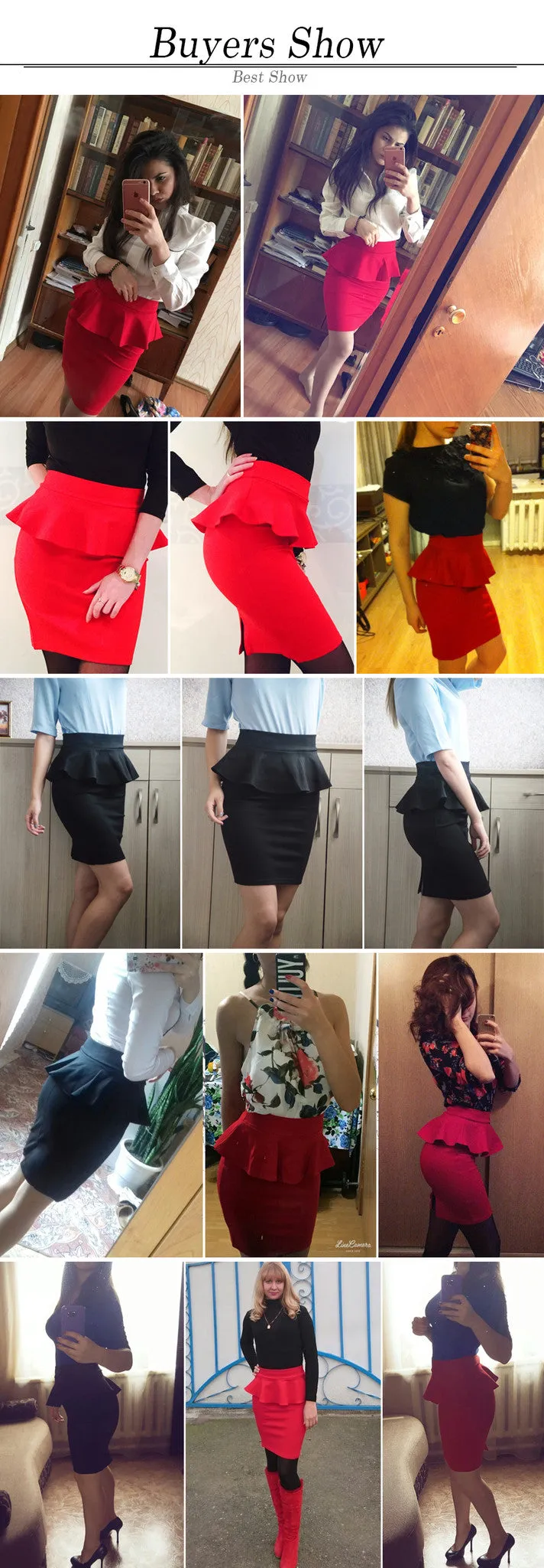 Elegant Open Slit Skirts