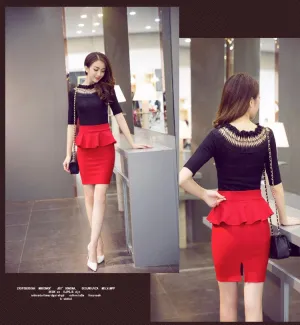 Elegant Open Slit Skirts