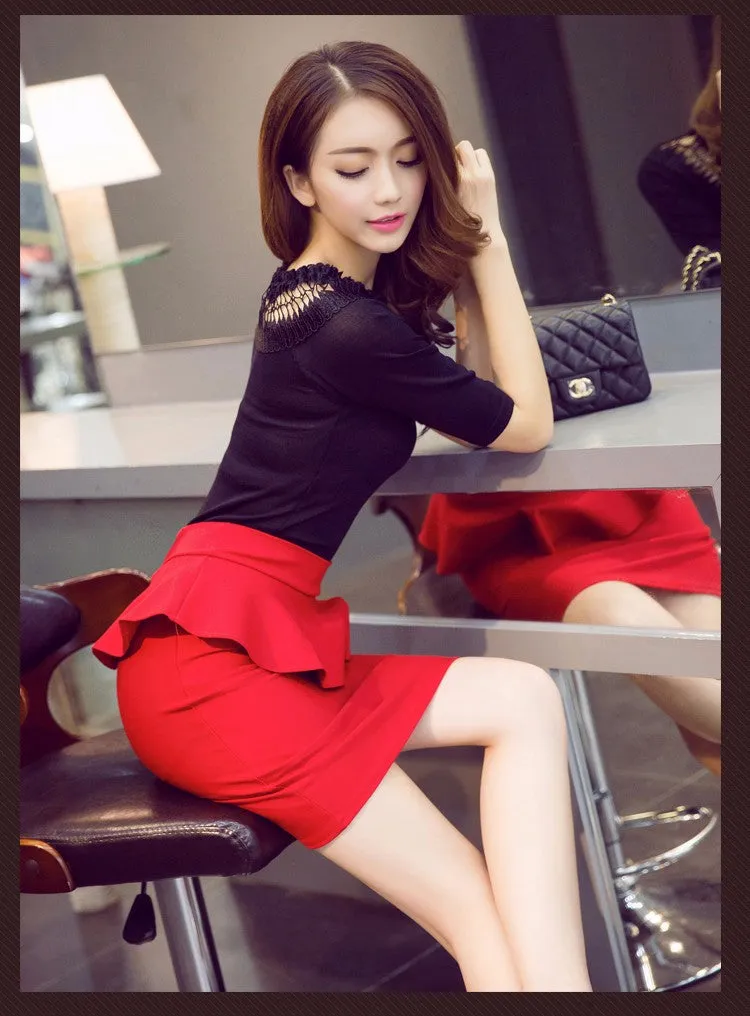 Elegant Open Slit Skirts