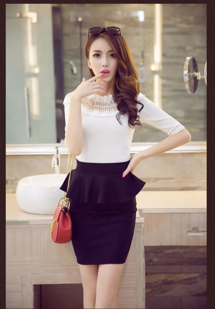 Elegant Open Slit Skirts