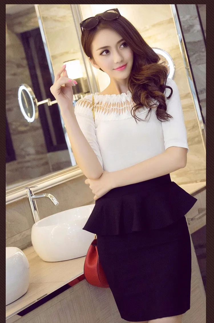 Elegant Open Slit Skirts