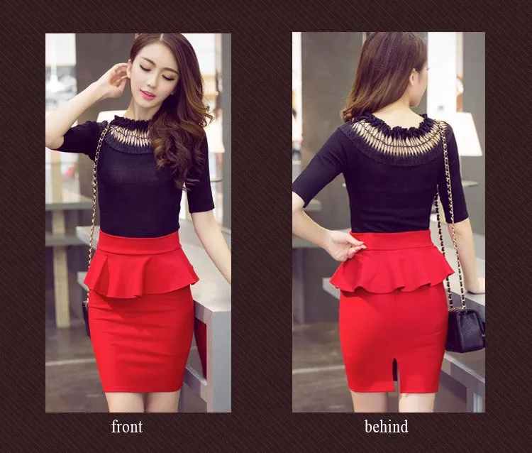 Elegant Open Slit Skirts