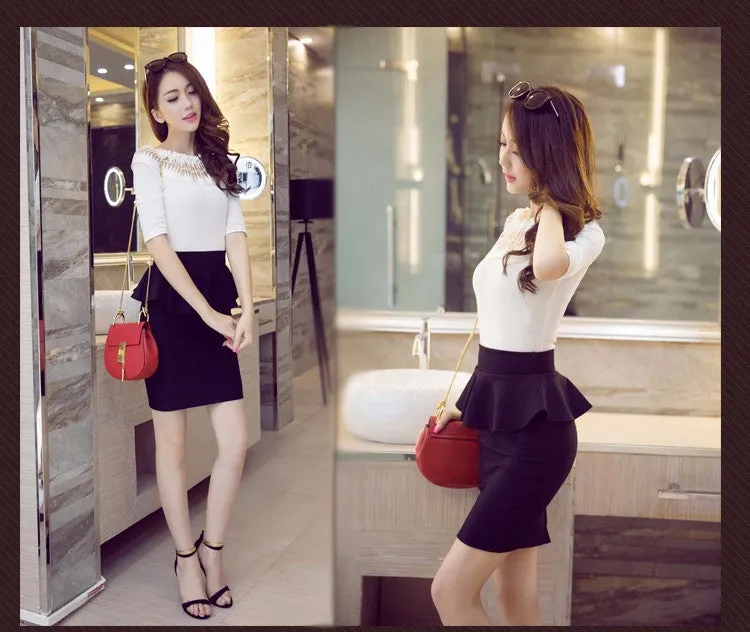 Elegant Open Slit Skirts