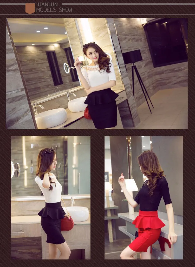 Elegant Open Slit Skirts