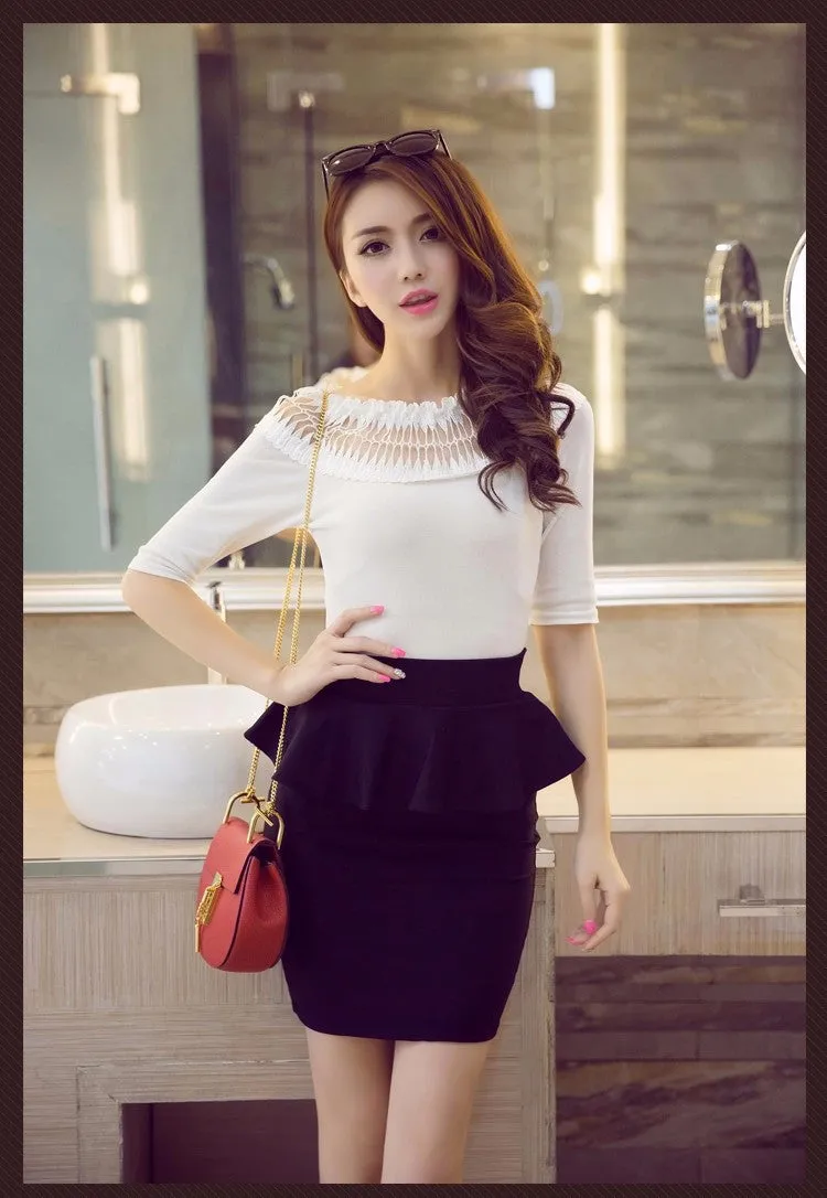 Elegant Open Slit Skirts