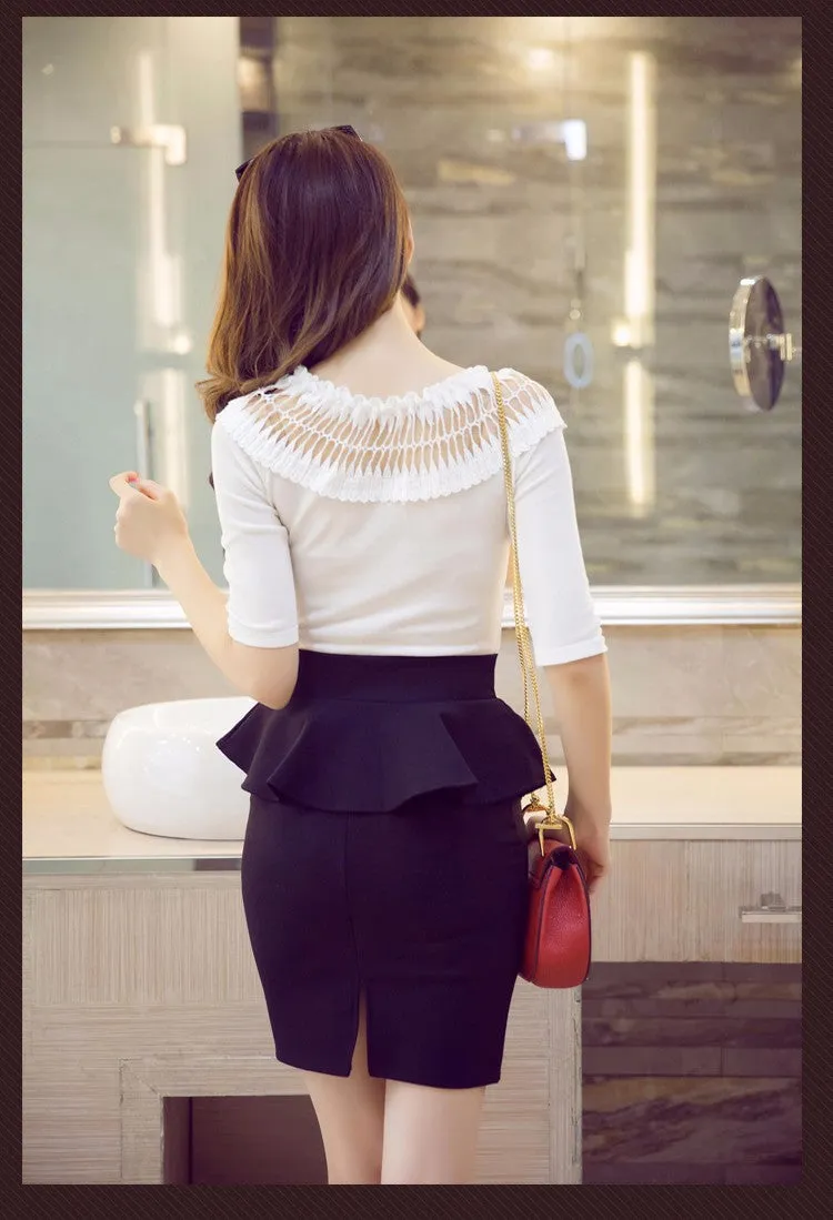 Elegant Open Slit Skirts