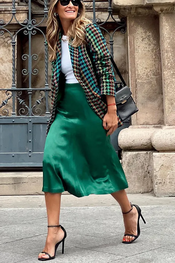 Fall In The City Houndstooth Blazer