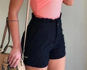 Fashion Cannon Beads Shorts