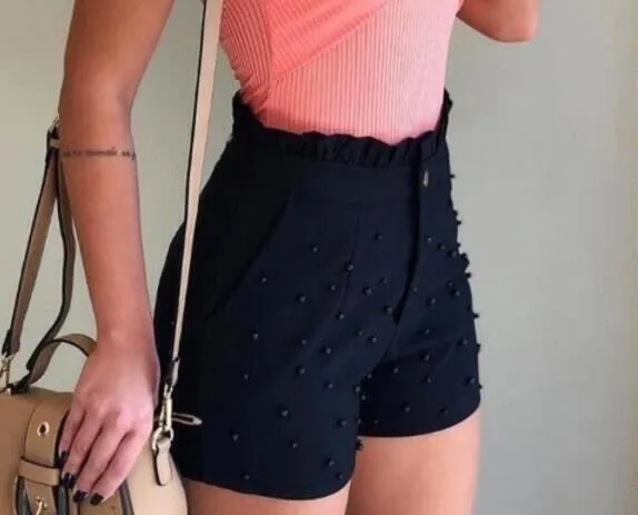 Fashion Cannon Beads Shorts