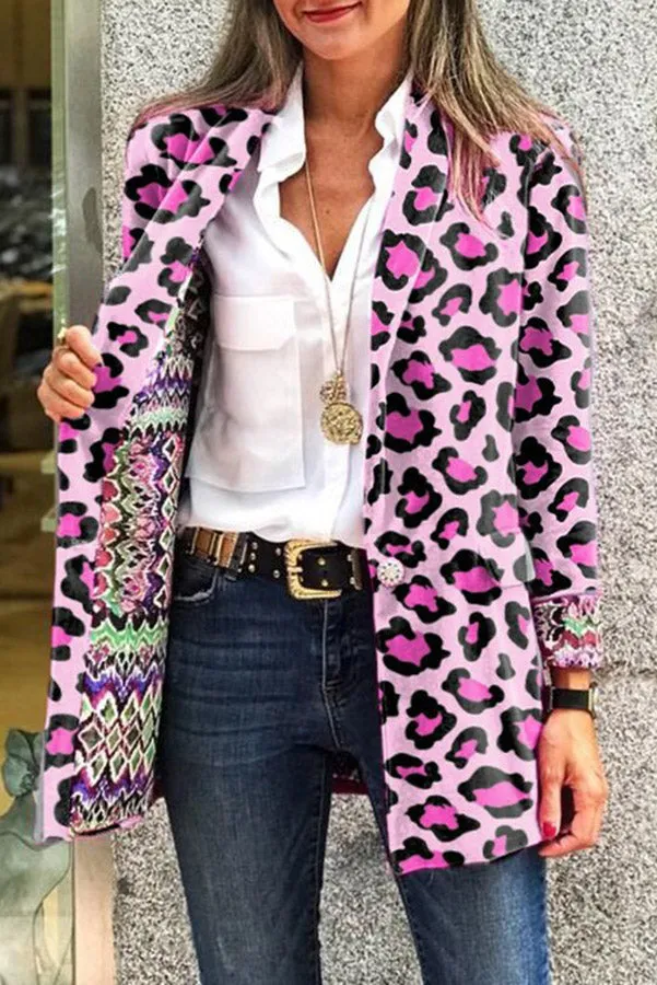 For Eternity Reversible Retro Print Blazer