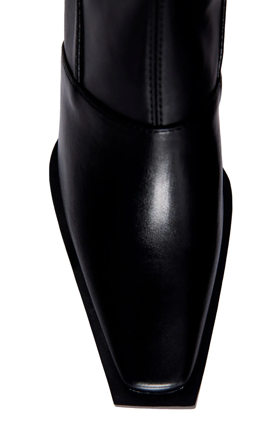 HIGH-HEEL SQUARE TOE BOOTS