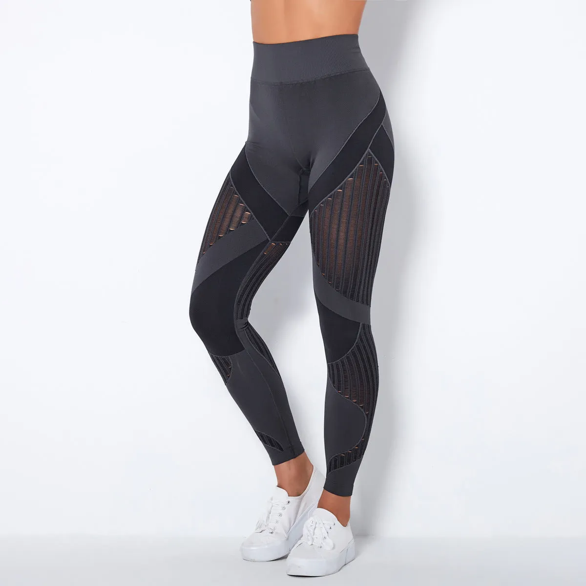 Yogadept hollow out Mesh Breathable Yoga Leggings